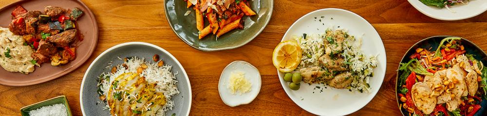 A spread of GDS meals