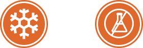 frozen no preservatives icons
