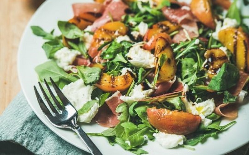 Recipe: Peach & Pancetta Salad