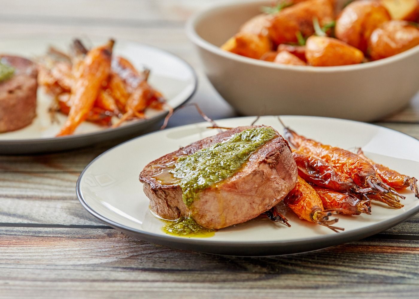 Beef Spicy Chimichurri Eye Fillet W Chimichurri Sauce