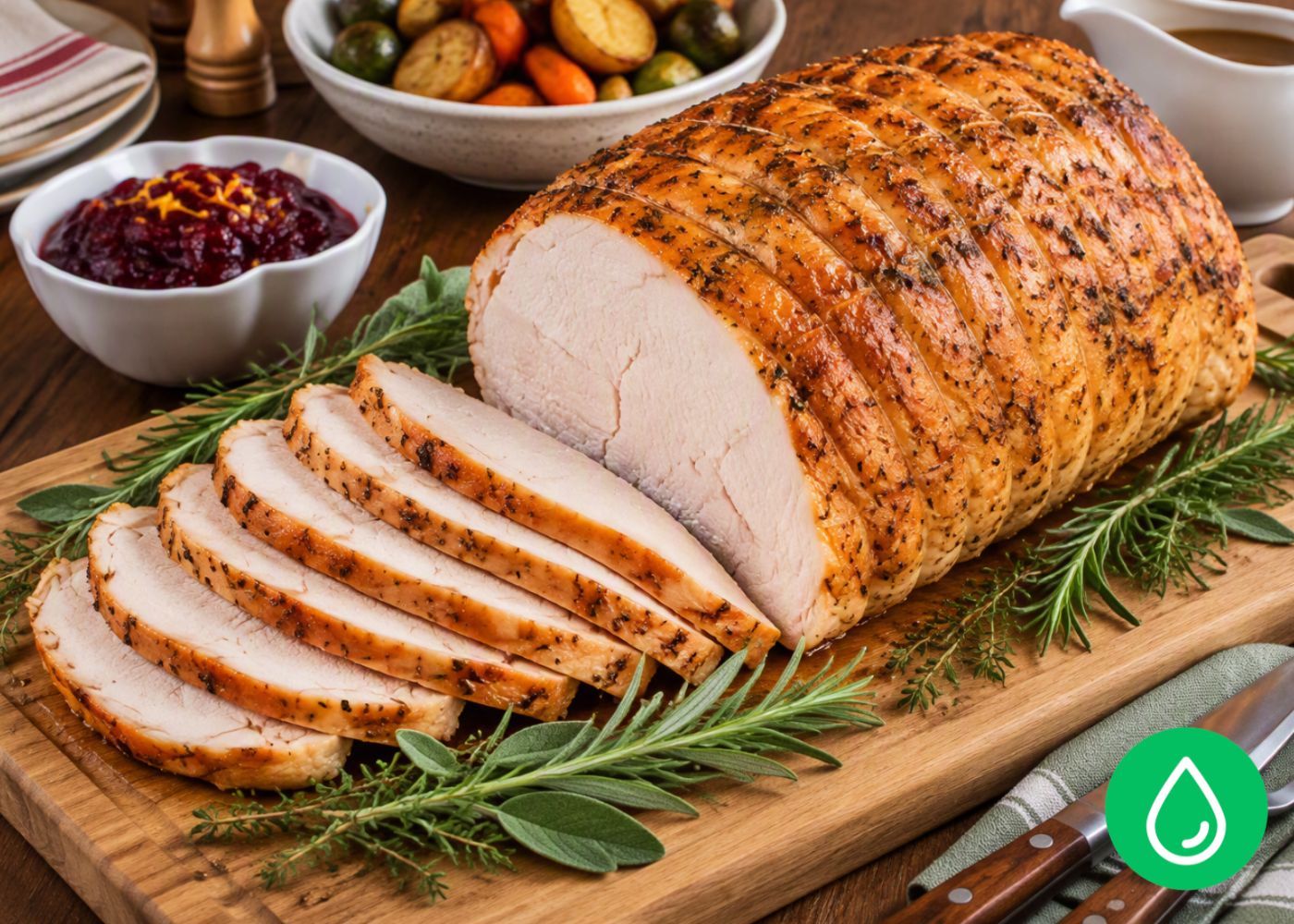 2kg FRESH Cooked Turkey Breast -  10 serves