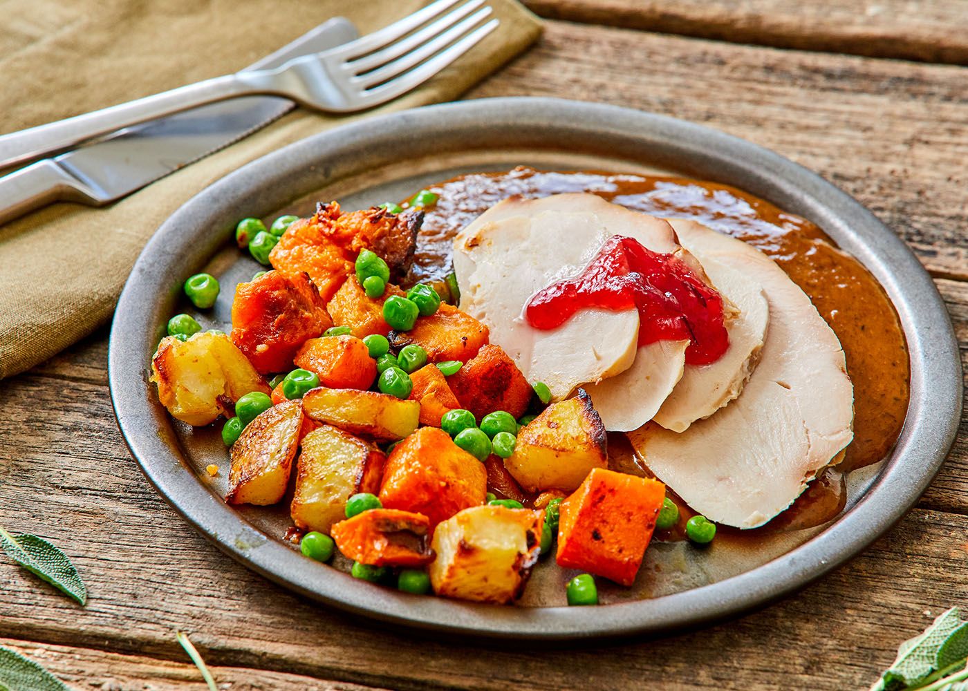 Christmas turkey dinner - 2 serve