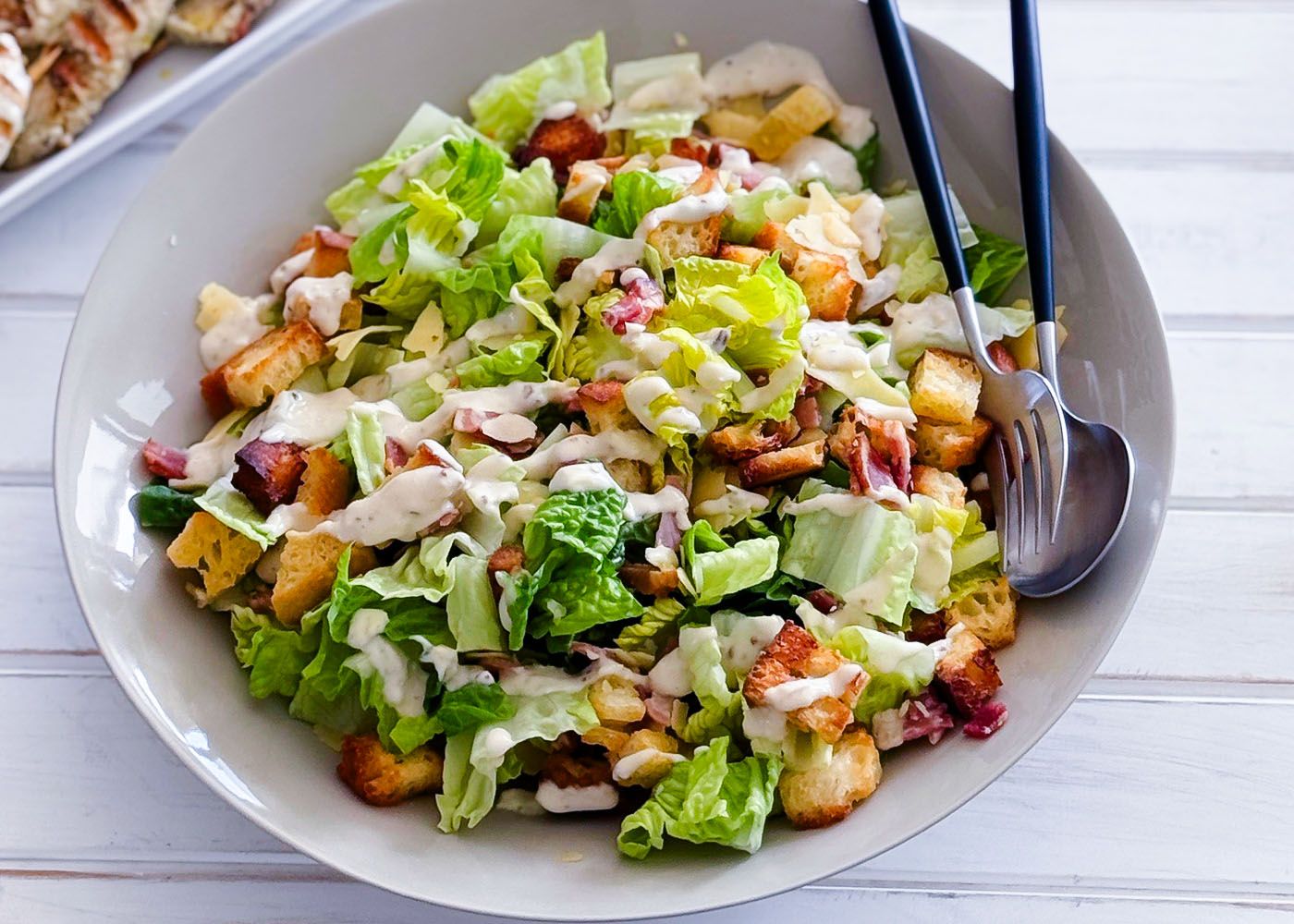 Caesar Salad - you add the lettuce Serves 6-8