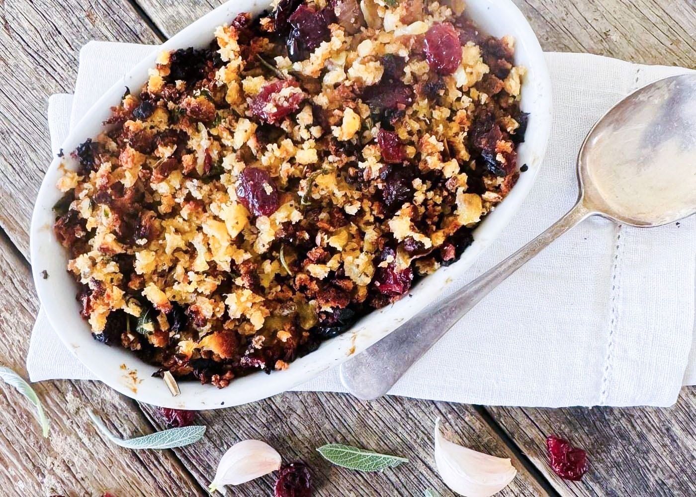 Cranberry Onion + Sage Stuffing  (No Added Gluten) - serves 4-6