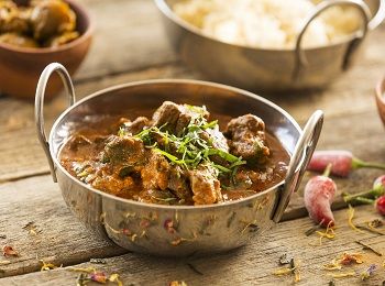 Kashmiri lamb curry + basmati rice