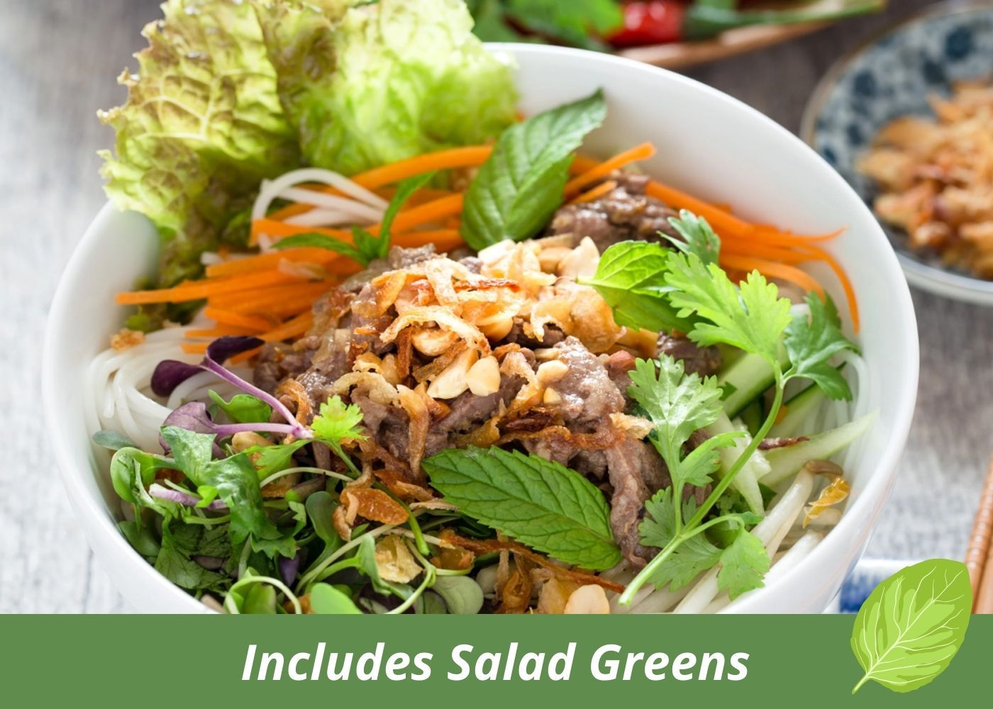 Malaysian beef + noodle salad