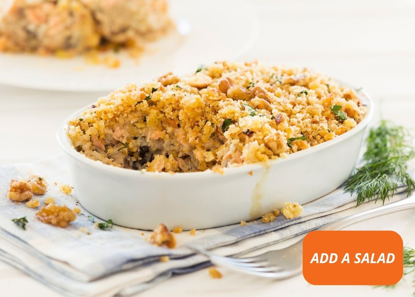 Salmon mornay - 1 serve