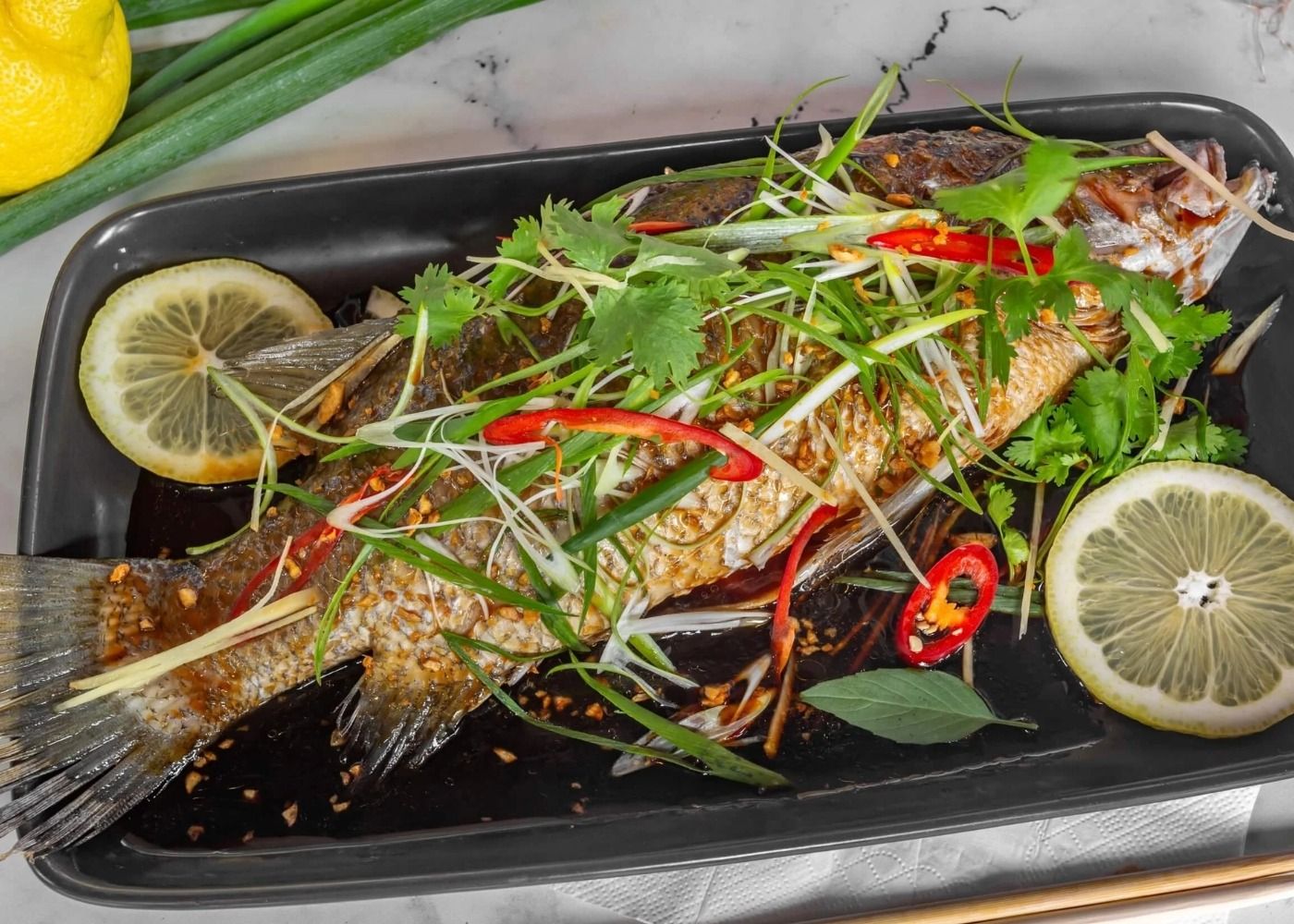 Whole Barramundi Asian Style - RAW - 4 serves