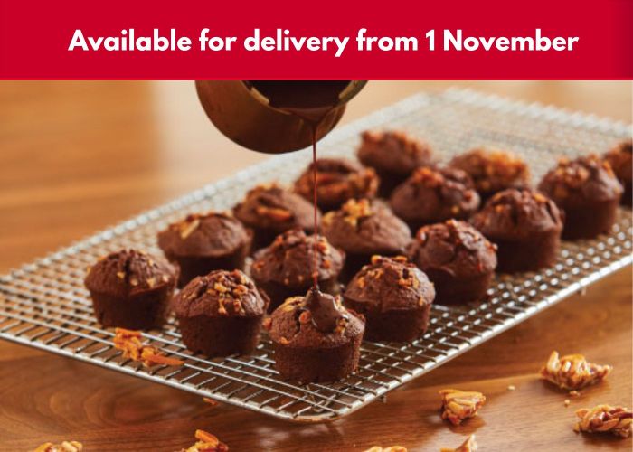 Choc praline cupcakes - 6 serves