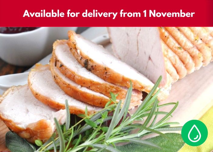 1.25kg FRESH Cooked Turkey Breast -  6 serves