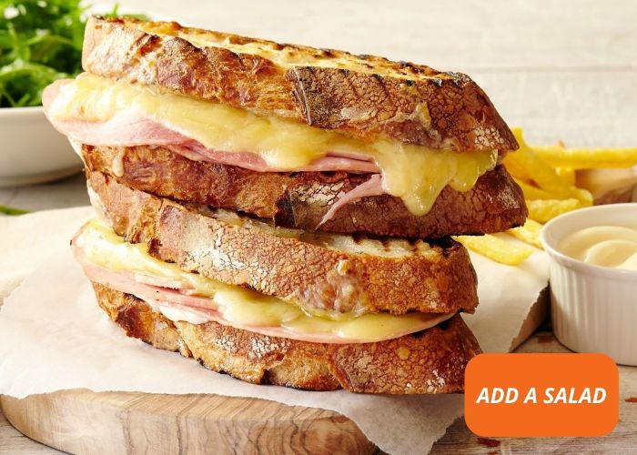 Ham + two cheese melt - 1 serve