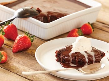 Choc orange pudding - serves 2