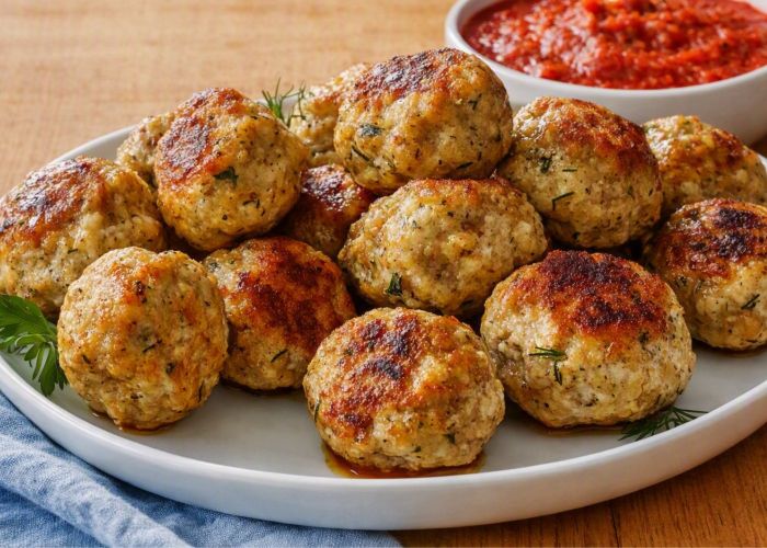 Meatballs w tomato relish