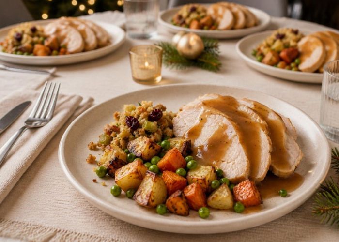 Christmas turkey + trimmings dinner - 4 serves