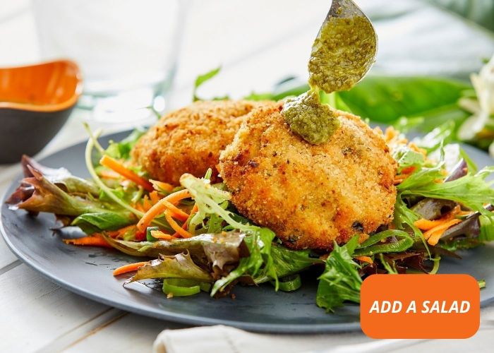 Salmon cakes - 1 serve