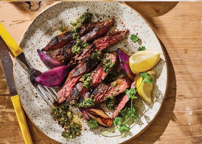 Sirloin w salsa verde