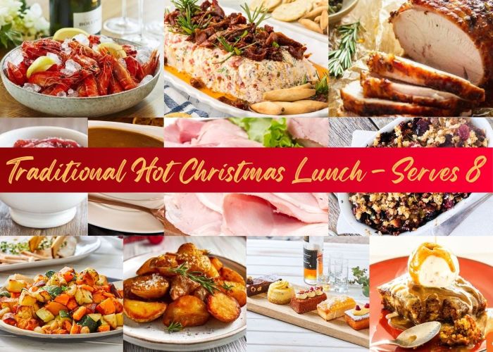 Hot Christmas Lunch Hamper - Serves 8