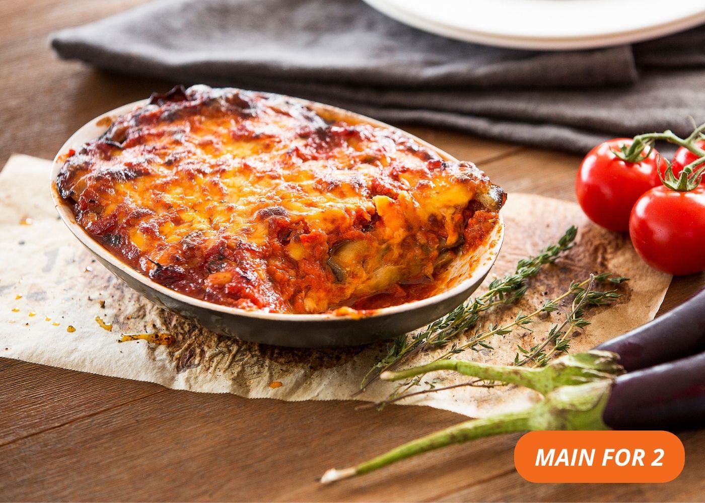 Eggplant 'parmigiana' bake