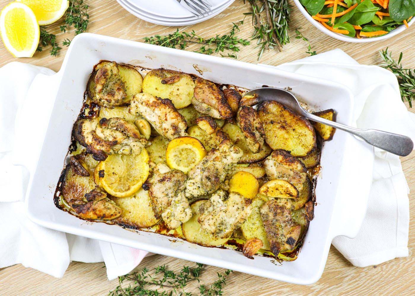 Greek style roast chicken - serves 4