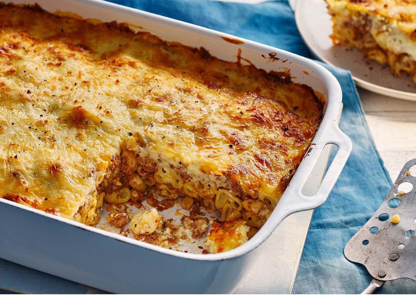 Greek veal + pork pasta bake - serves 4