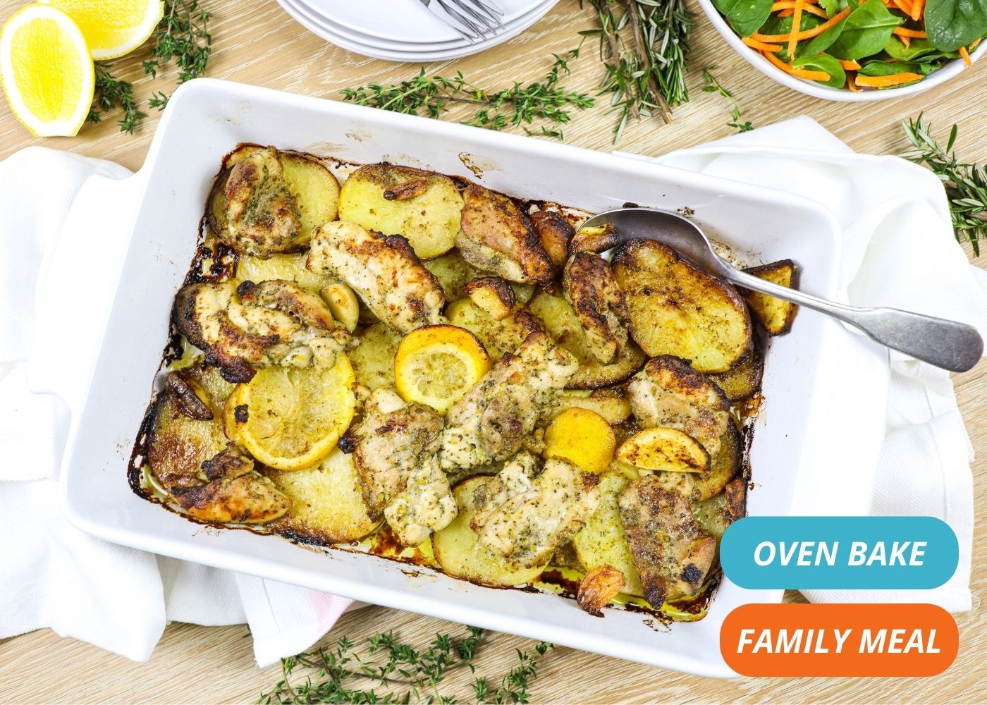 Greek style roast chicken - serves 4