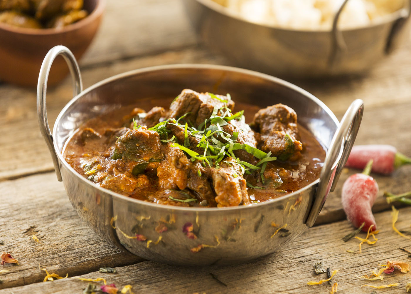 Kashmiri lamb curry + basmati rice